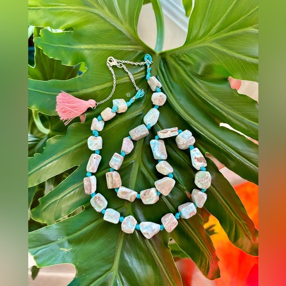 Blue Aragonite necklace - Picture 2 of 3